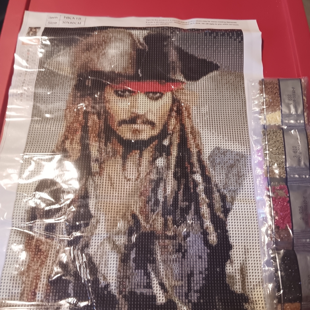 Disney's Captain Jack Sparrow Johnny Depp Diamond Painting Kit 30x40